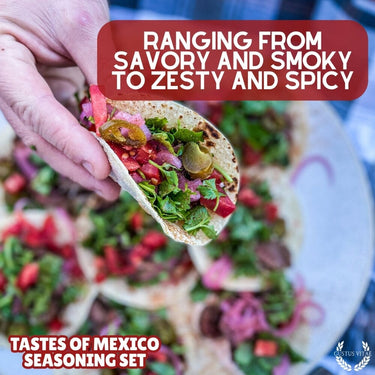 Mexican Seasoning Gift Set - Tastes of Mexico - Artisanal Spice Blends Six Pack